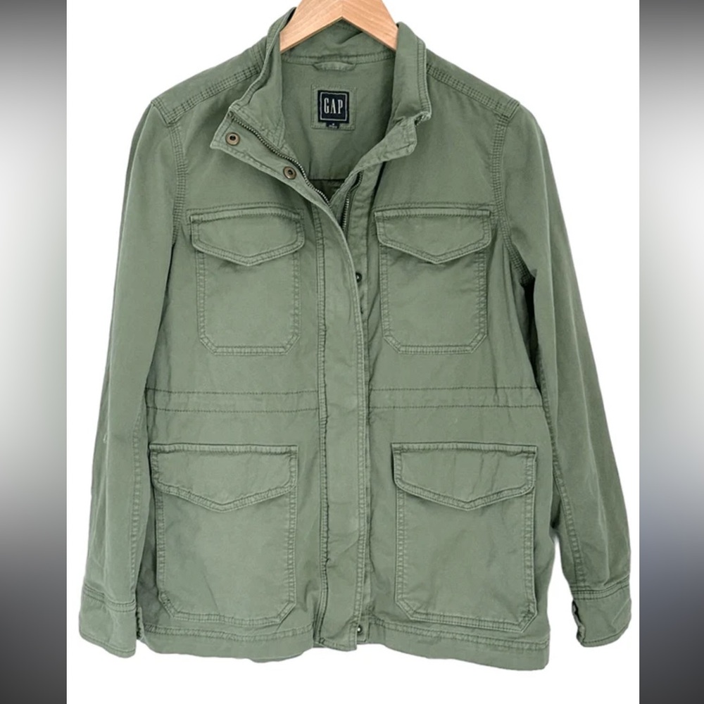 GAP Olive Utility Jacket - image 2